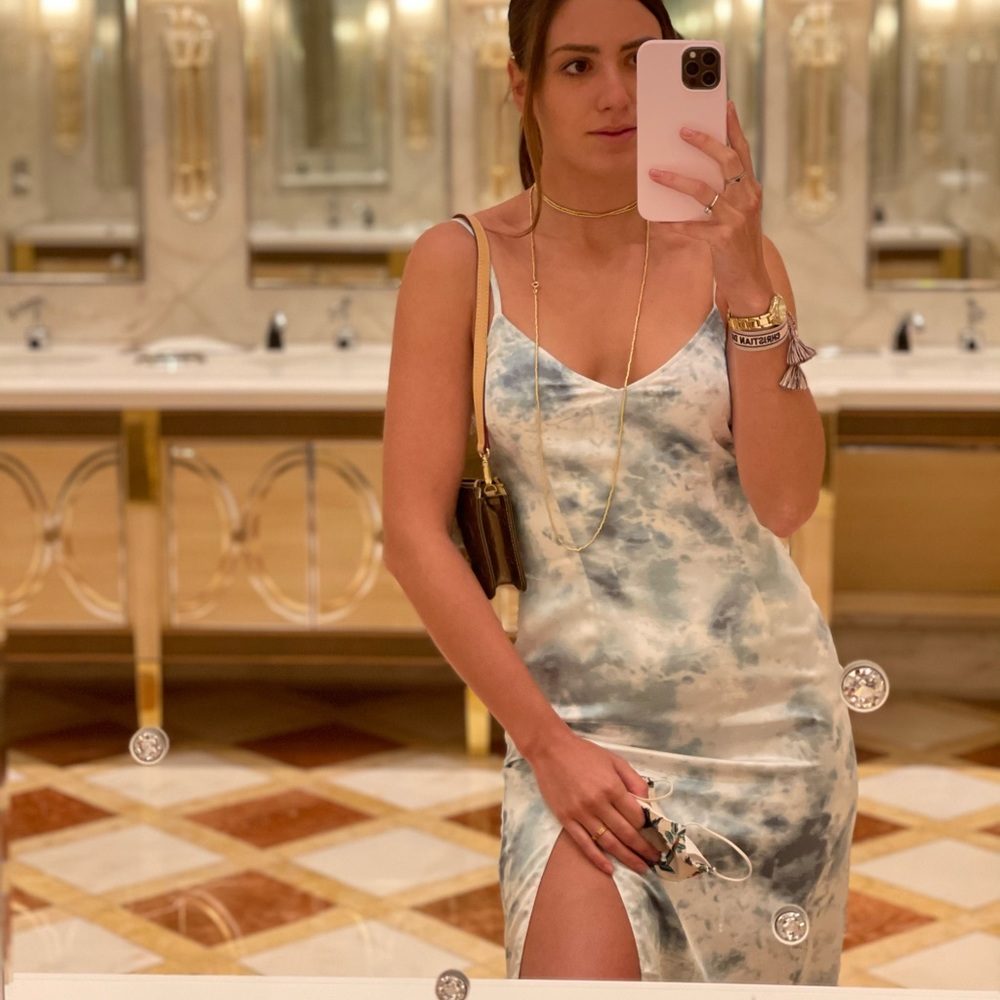 Silky Midi Abercrombie Slip Dress